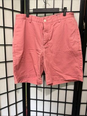 Vineyard Vines Pink Men's Flat-Front Cotton Club Shorts 35” Shep & Ian